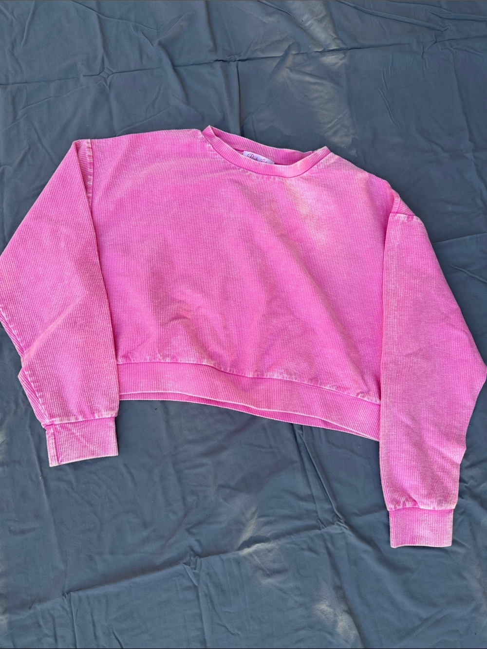 Pink Women's Cropped Sweatshirt